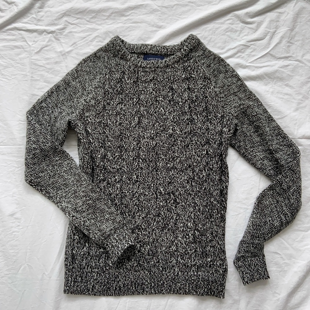 NWT Lands' End Drifter Cable-knit Sweater